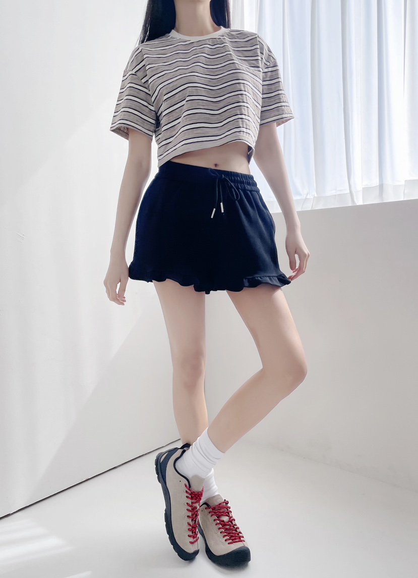 DOUBLE.S直郵韓國代購㊣女裝新品熱賣人氣25春夏短褲荷葉邊DOUBLE.S短褲
