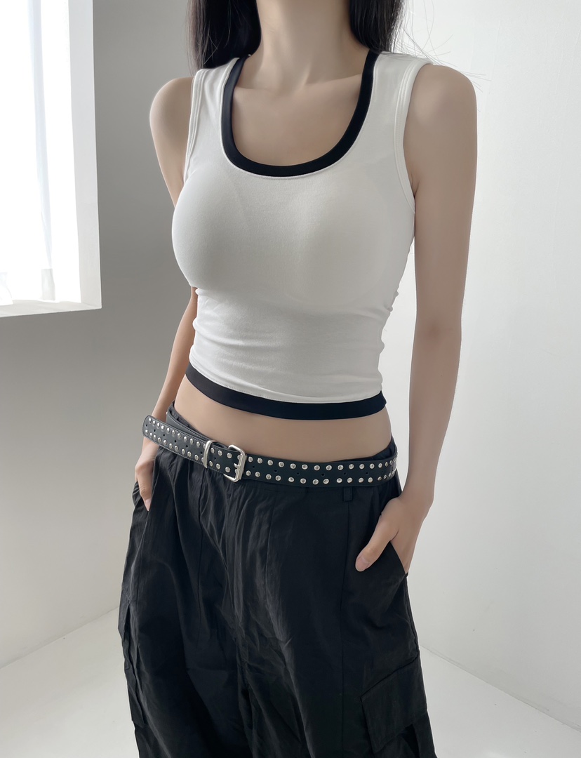 DOUBLE.S韓國直郵㊣東大門實拍女裝新品休閑時尚推薦吊帶背心DOUBLE.S吊帶/背心