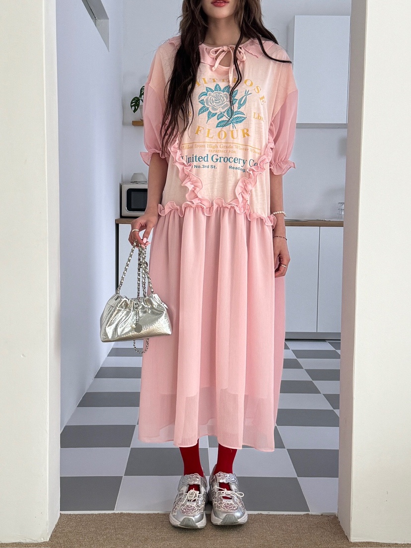 MAISONDEGLORY直郵韓國代購㊣女裝新款推薦時尚人氣連衣裙復古MAISON DE GLORY連衣裙圖色3