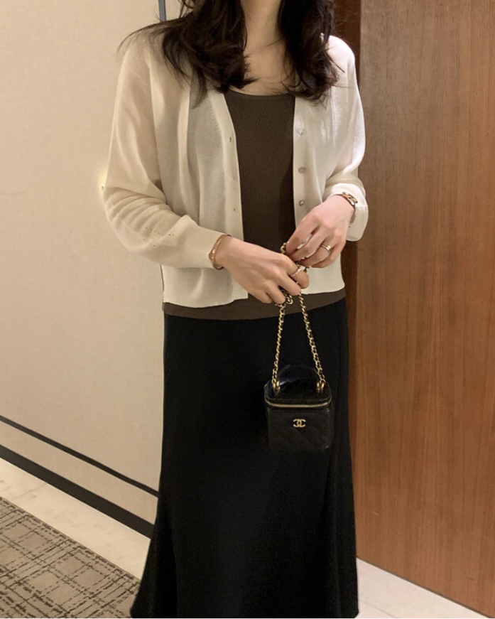 MAYBEEN韓國直郵㊣女裝新款休閑熱賣推薦時尚25春夏針織衫開衫MAYBEEN針織衫