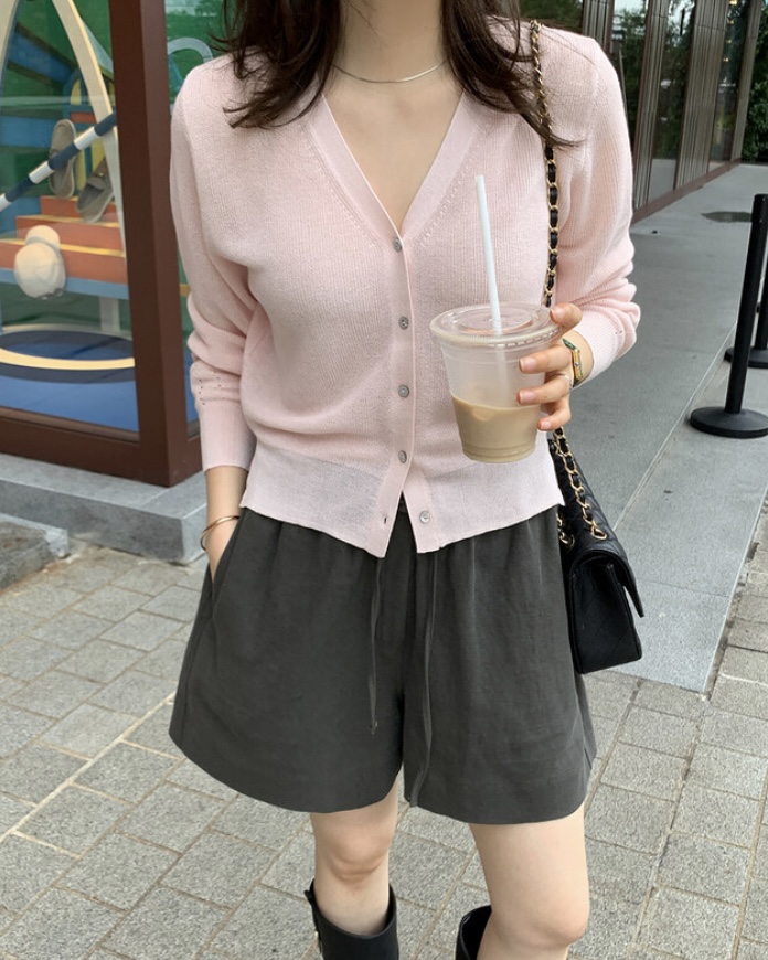 MAYBEEN韓國直郵㊣女裝新款休閑熱賣推薦時尚25春夏針織衫開衫MAYBEEN針織衫圖色2