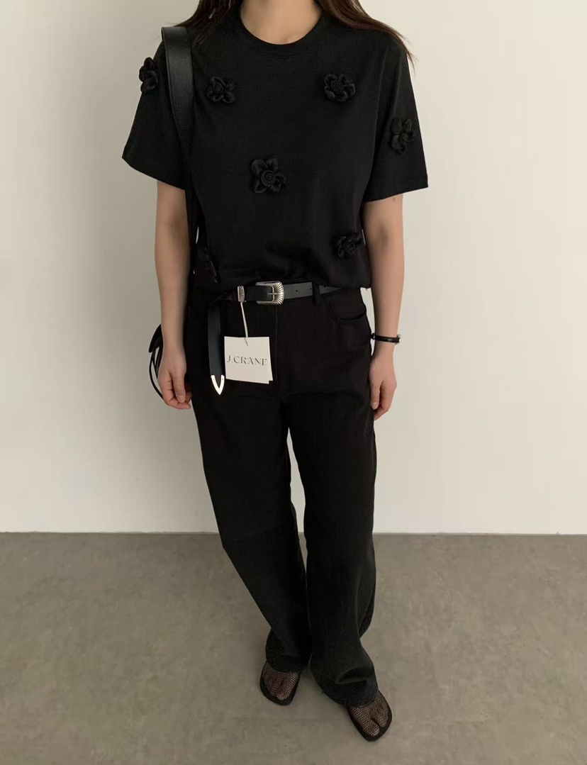 J CRANE-A韓國㊣直郵東大門代購女裝新品時尚熱賣人氣T恤J CRANET恤