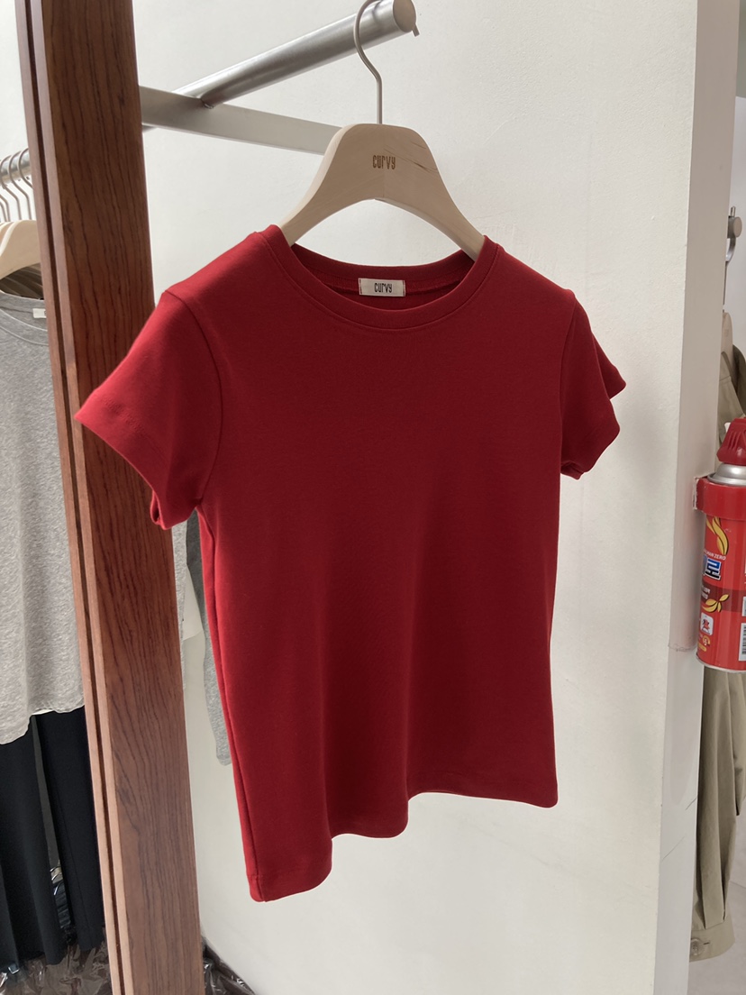 CURVY韓國直郵㊣女裝新品人氣休閑時尚推薦熱賣25春夏T恤CURVYT恤