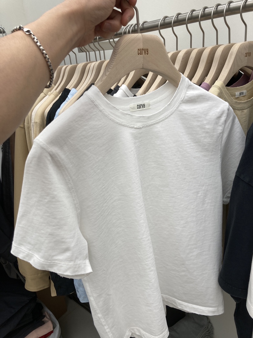 CURVY韓國直郵㊣東大門實拍女裝新款推薦休閑25春夏熱賣T恤CURVYT恤