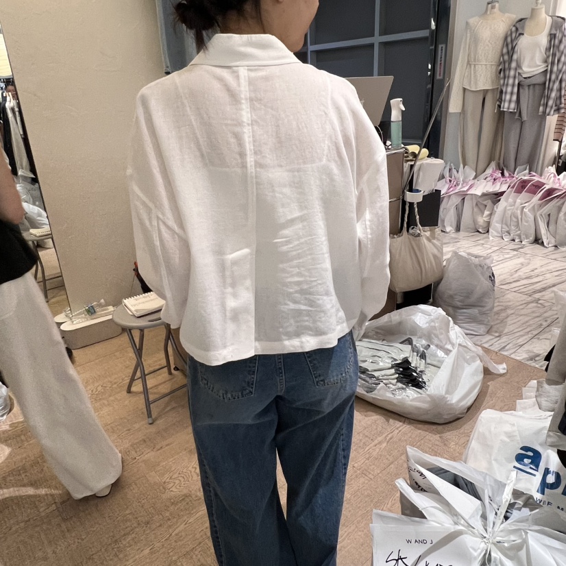 W AND J直郵韓國代購㊣女裝新品人氣休閑熱賣時尚襯衫蕾絲衫W AND J襯衫/蕾絲衫