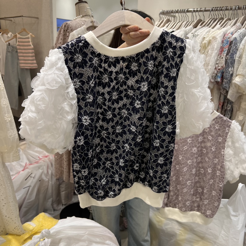 YARD韓國㊣直郵東大門代購女裝新品時尚推薦25春夏襯衫蕾絲衫YARD襯衫/蕾絲衫