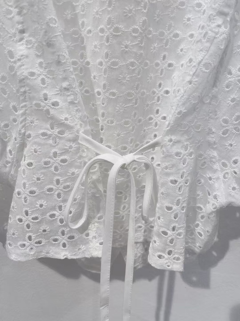 FIL FIL韓國㊣直郵東大門代購女裝新款休閑襯衫蕾絲衫刺繡FIL FIL襯衫/蕾絲衫