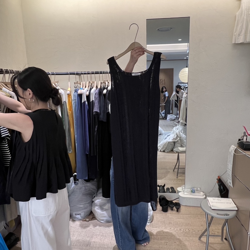 W AND J韓國㊣直郵東大門代購女裝新款熱賣推薦連衣裙長款W AND J連衣裙圖色3