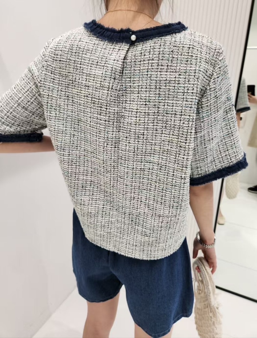 FIL FIL直郵韓國代購㊣女裝新品休閑熱賣25春夏襯衫蕾絲衫FIL FIL襯衫/蕾絲衫