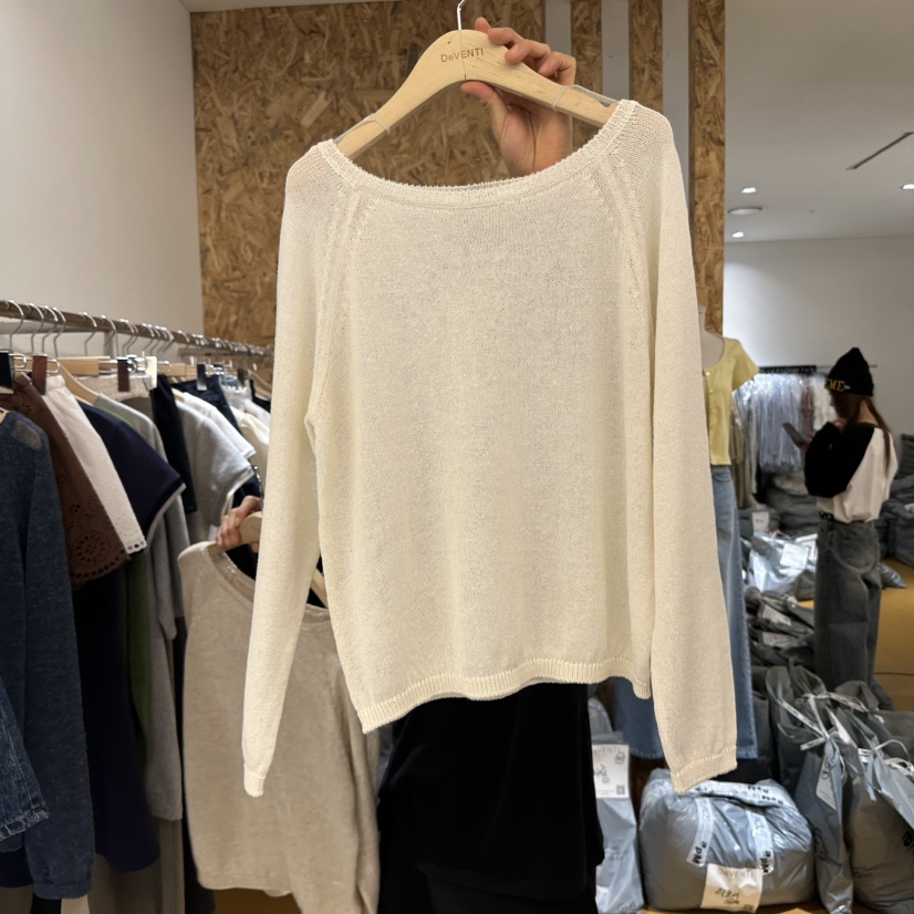 DE VENTI韓國直郵㊣女裝新品人氣25春夏熱賣推薦時尚針織衫DE VENTI針織衫圖色1