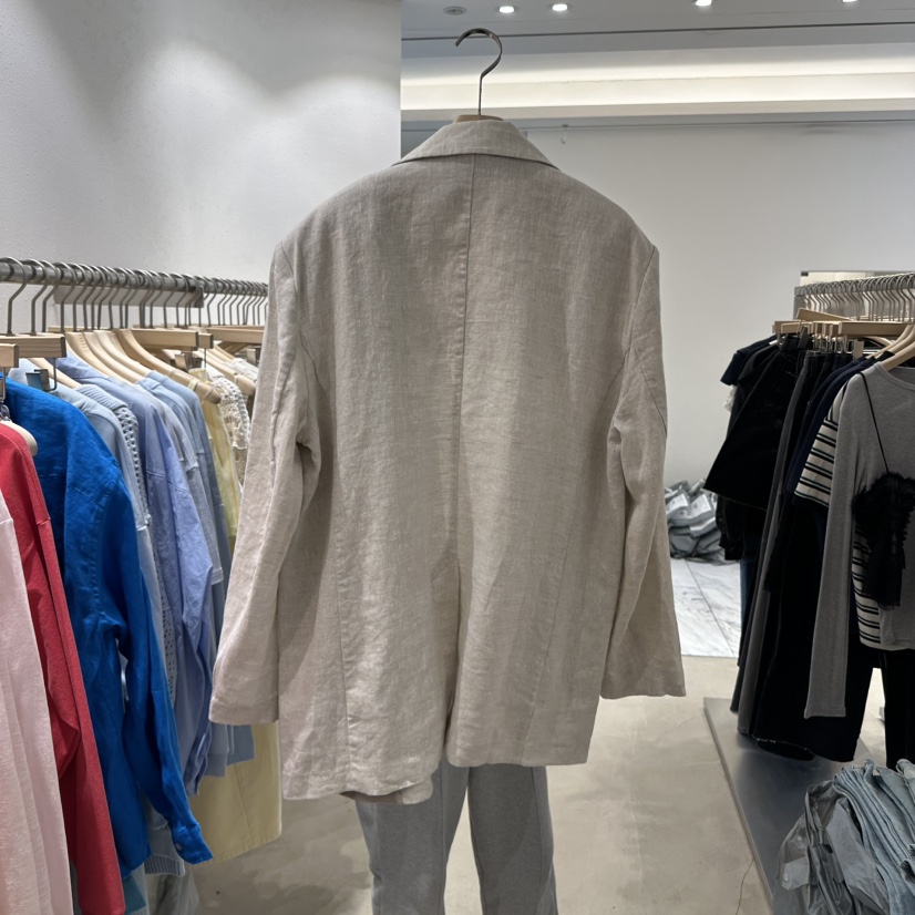 ACKER直郵韓國代購㊣女裝新品休閑熱賣人氣推薦時尚夾克亞麻ACKER夾克