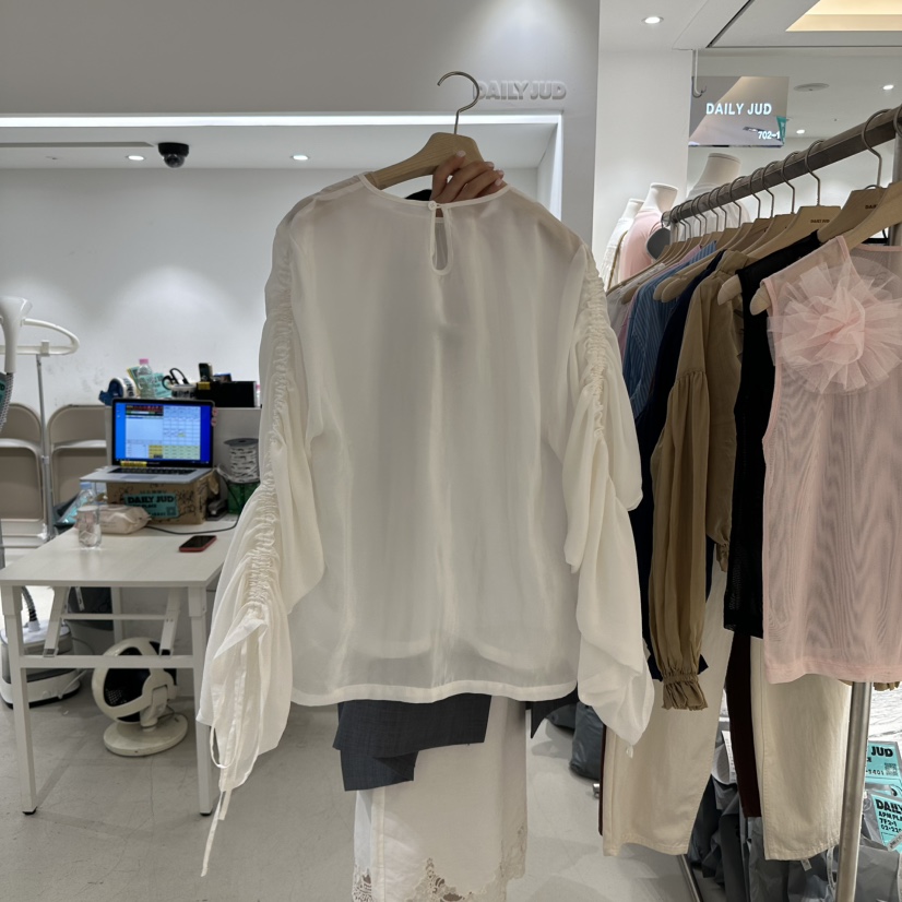 DAILYJUD韓國㊣直郵東大門代購女裝新品休閑人氣襯衫蕾絲衫DAILY JUD襯衫/蕾絲衫