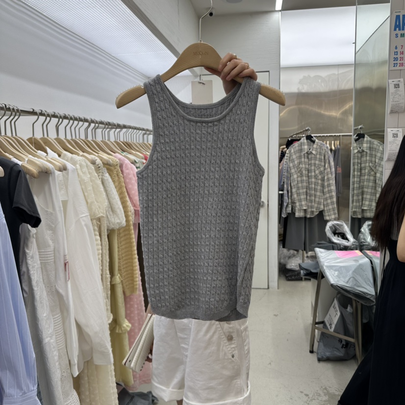 MIXXIN韓國直郵㊣女裝新品時尚人氣熱賣休閑25春夏吊帶背心雙面MIXXIN吊帶/背心圖色4
