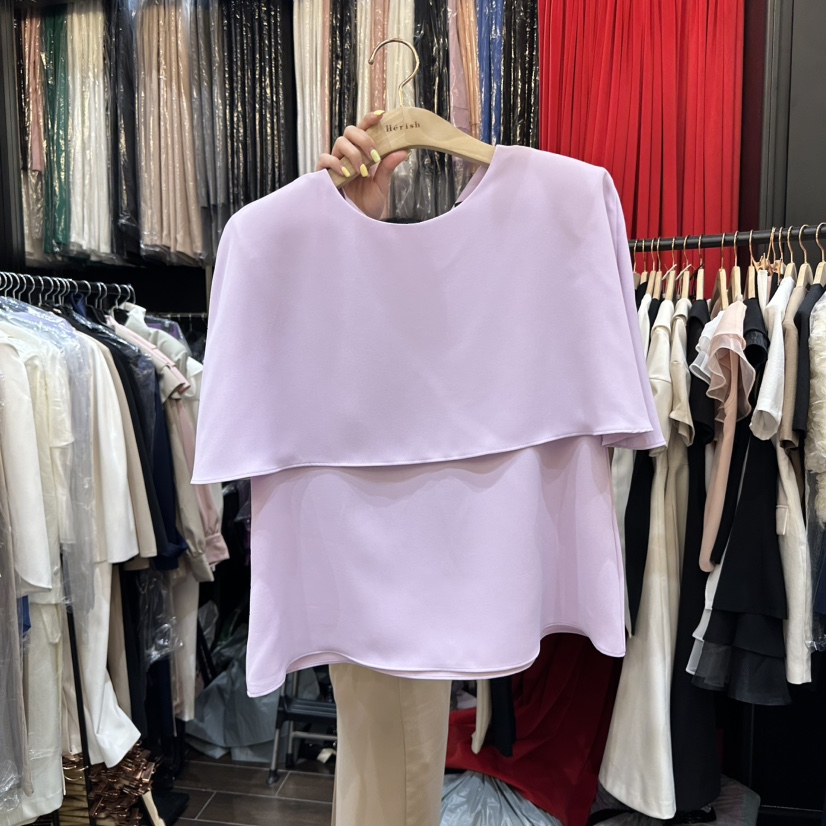 HERISH-HAUTE直郵韓國代購㊣女裝新品熱賣推薦襯衫蕾絲衫斗篷HERISH-HAUTE襯衫/蕾絲衫圖色2