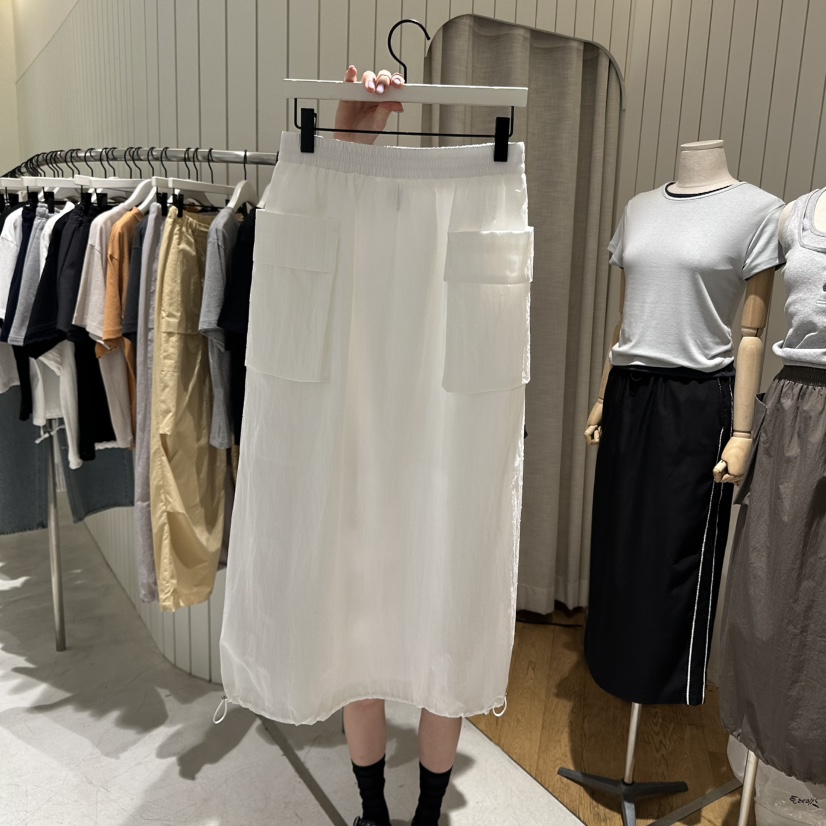 GRADE直郵韓國代購㊣女裝新品時尚休閑熱賣人氣25春夏推薦長裙GRADE長裙圖色2