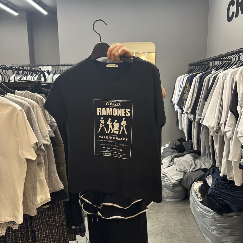 CREDITO韓國㊣直郵東大門代購女裝新款25春夏人氣時尚推薦T恤Came_l 家T恤圖色2