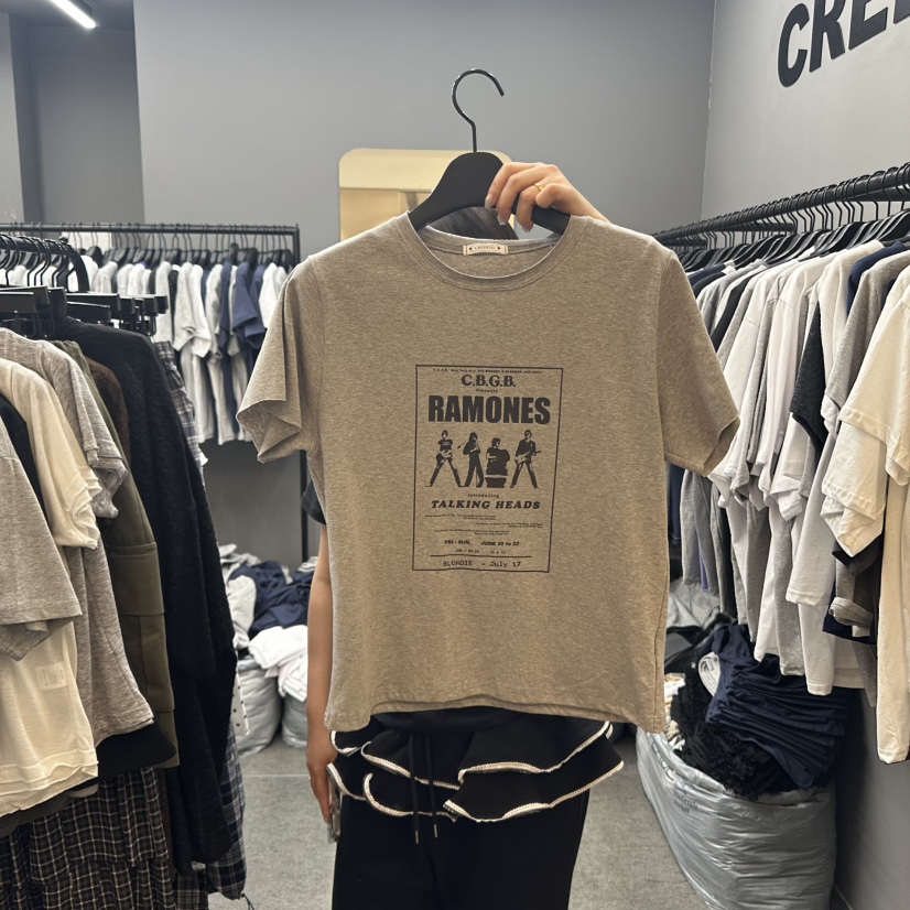 CREDITO韓國㊣直郵東大門代購女裝新款25春夏人氣時尚推薦T恤Came_l 家T恤圖色3