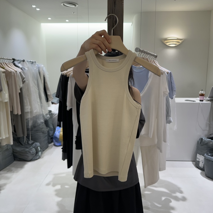 AVECNOUS韓國直郵㊣東大門實拍女裝新品熱賣休閑人氣吊帶背心AVECNOUS吊帶/背心圖色3