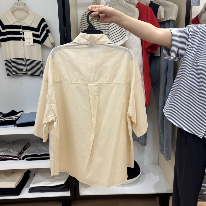 MUYBIEN直郵韓國代購㊣女裝新品人氣25春夏推薦熱賣襯衫蕾絲衫MUYBIEN襯衫/蕾絲衫