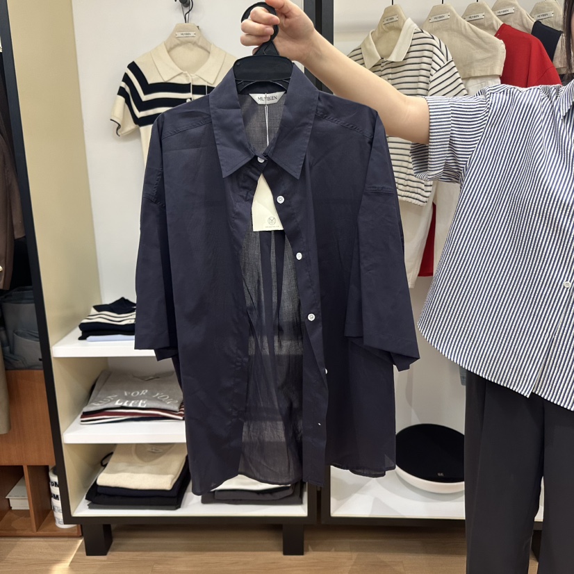 MUYBIEN直郵韓國代購㊣女裝新品人氣25春夏推薦熱賣襯衫蕾絲衫MUYBIEN襯衫/蕾絲衫圖色4