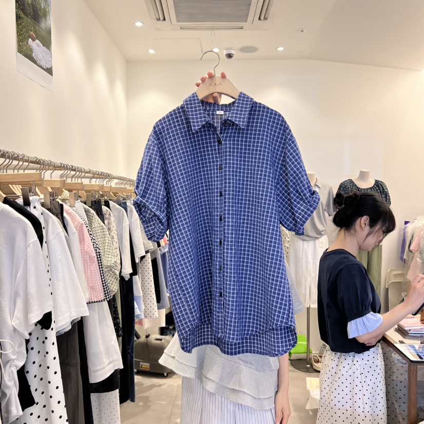 TAN&COMO韓國直郵㊣東大門實拍女裝新款人氣襯衫蕾絲衫tan-COMO襯衫/蕾絲衫圖色2