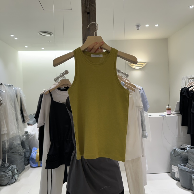 AVECNOUS韓國㊣直郵東大門代購女裝新款熱賣推薦時尚吊帶背心AVECNOUS吊帶/背心圖色2