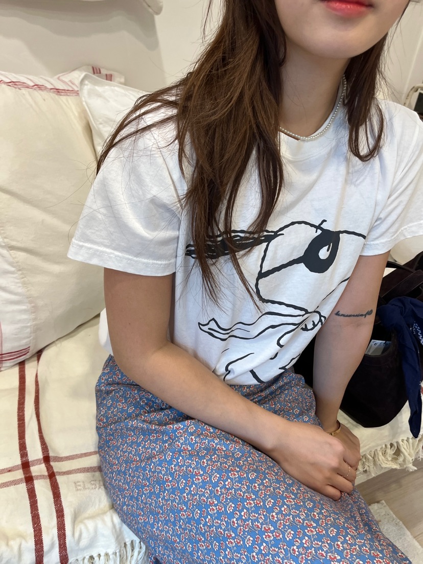 AT NOTE直郵韓國代購㊣女裝新品25春夏人氣熱賣休閑T恤史努比AT NOTET恤