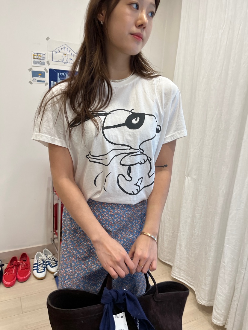 AT NOTE直郵韓國代購㊣女裝新品25春夏人氣熱賣休閑T恤史努比AT NOTET恤