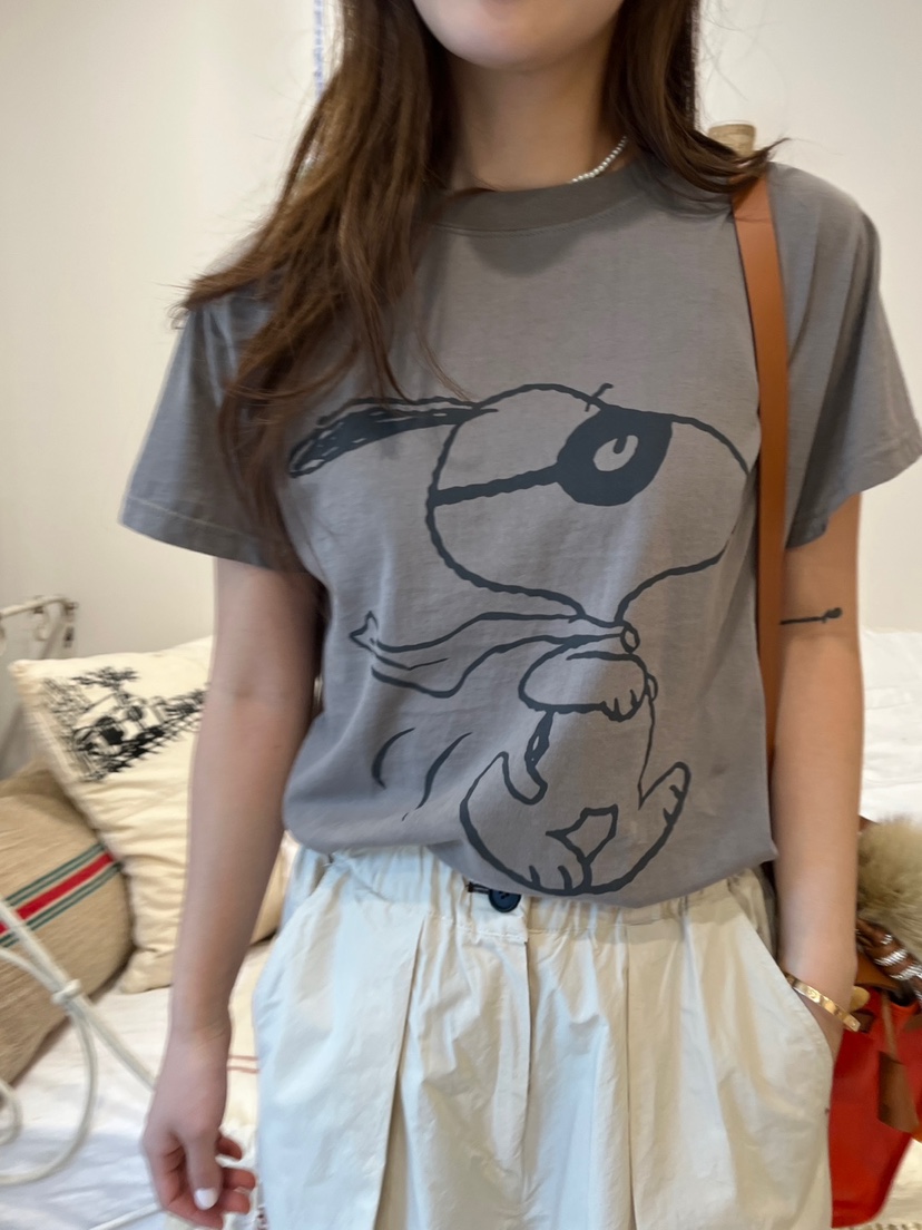 AT NOTE直郵韓國代購㊣女裝新品25春夏人氣熱賣休閑T恤史努比AT NOTET恤