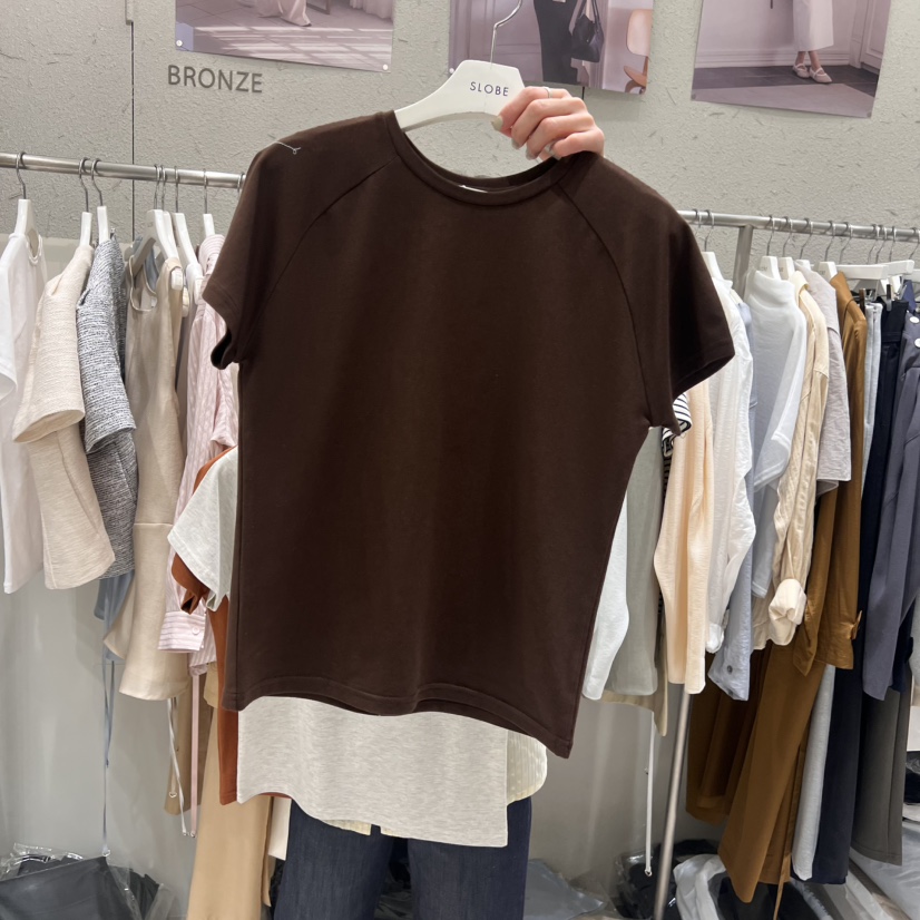 BRONZE直郵韓國代購㊣女裝新品熱賣人氣25春夏休閑推薦時尚T恤BRONZET恤圖色2