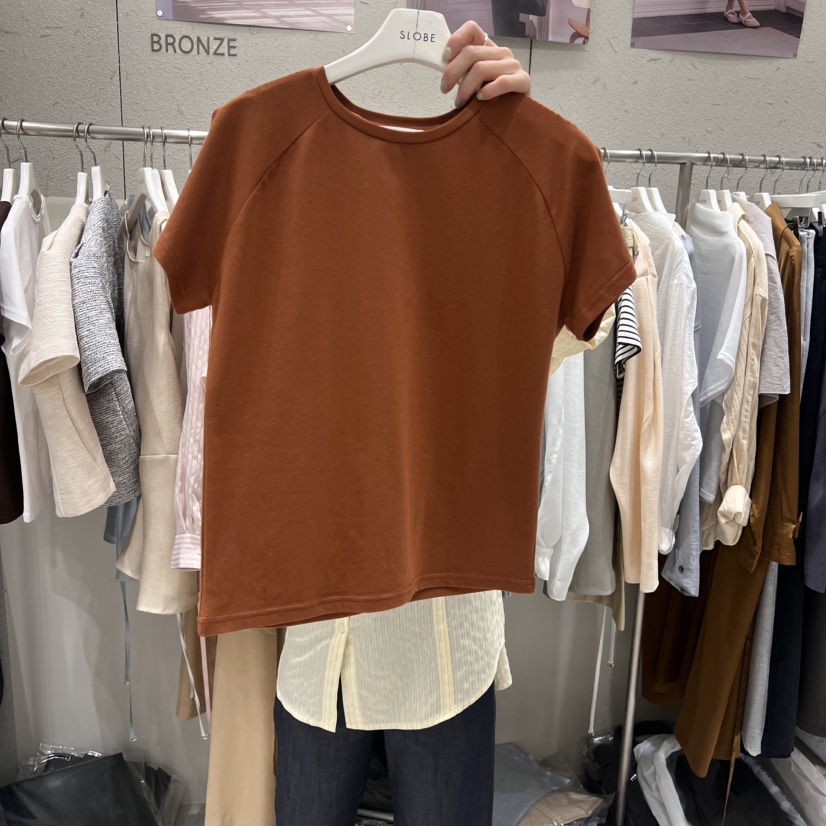 BRONZE直郵韓國代購㊣女裝新品熱賣人氣25春夏休閑推薦時尚T恤BRONZET恤圖色4