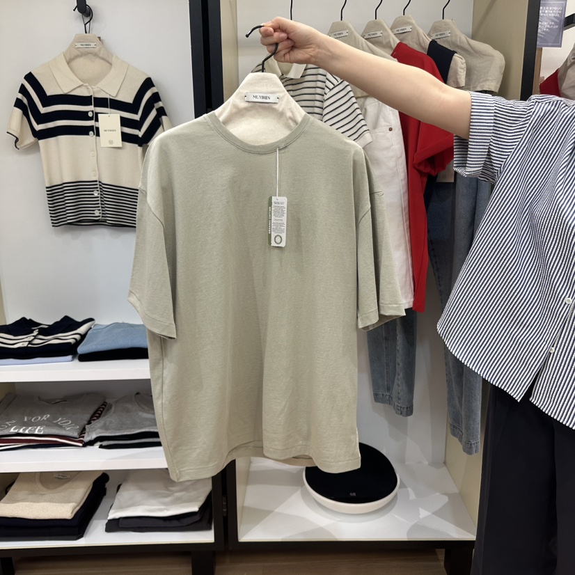 MUYBIEN韓國㊣直郵東大門代購女裝新款推薦人氣熱賣25春夏T恤MUYBIENT恤圖色2