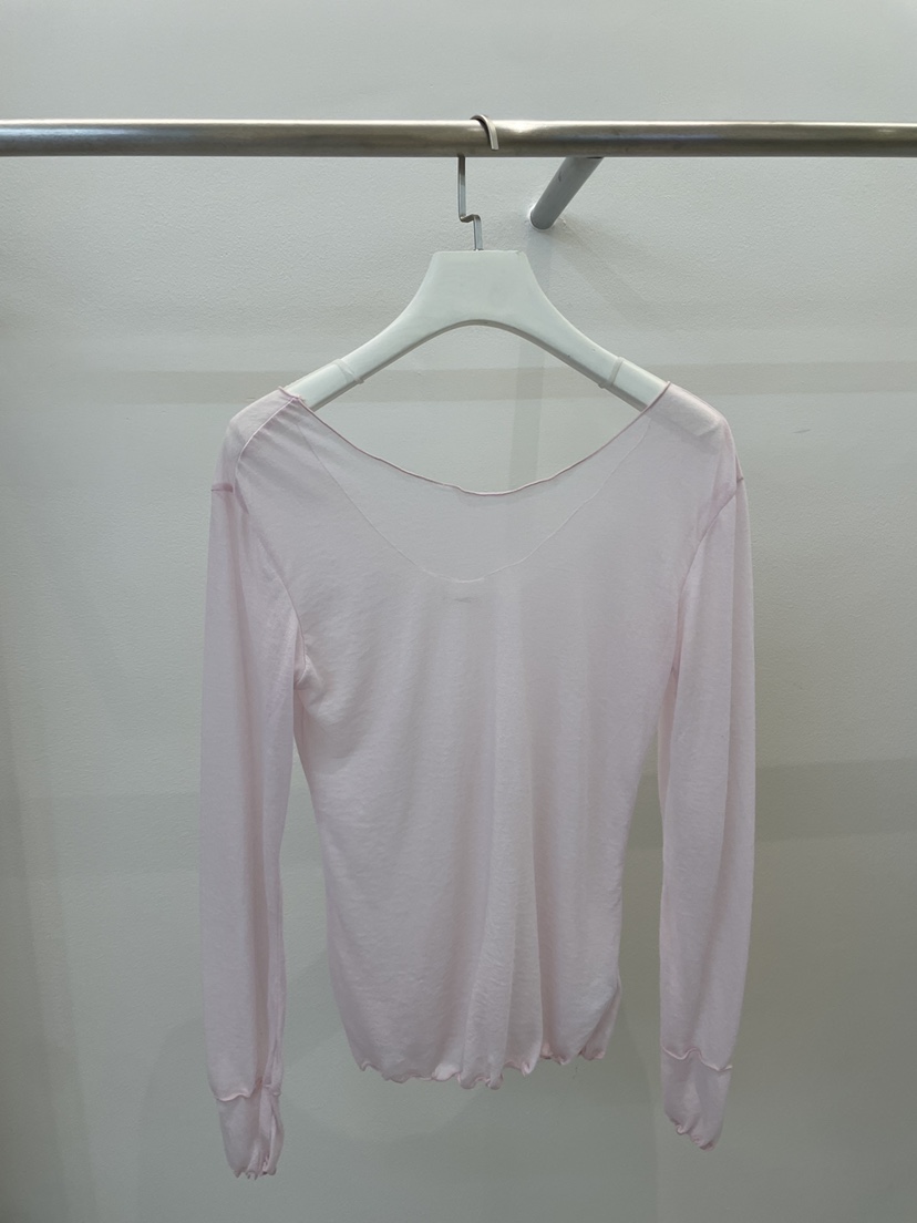 BETTER直郵韓國代購㊣女裝新品25春夏熱賣時尚休閑長袖T恤透明BETTER長袖T恤
