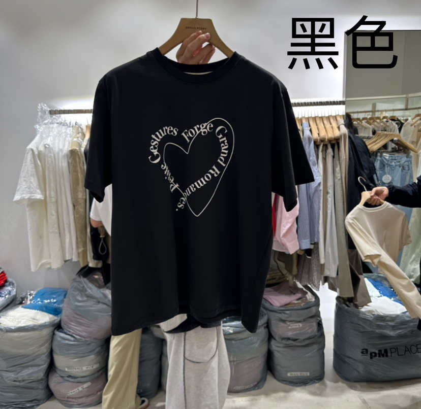 URBANSTORY/REMAKING韓國直郵㊣女裝新款休閑25春夏人氣T恤BAGUETTE-PT恤圖色4