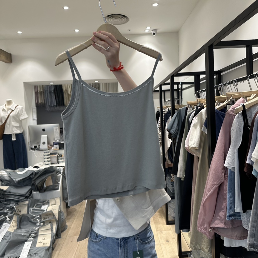 BRUNI/RICOTTA直郵韓國代購㊣女裝新品人氣休閑時尚吊帶背心BRUNI/RICOTTA吊帶/背心圖色2
