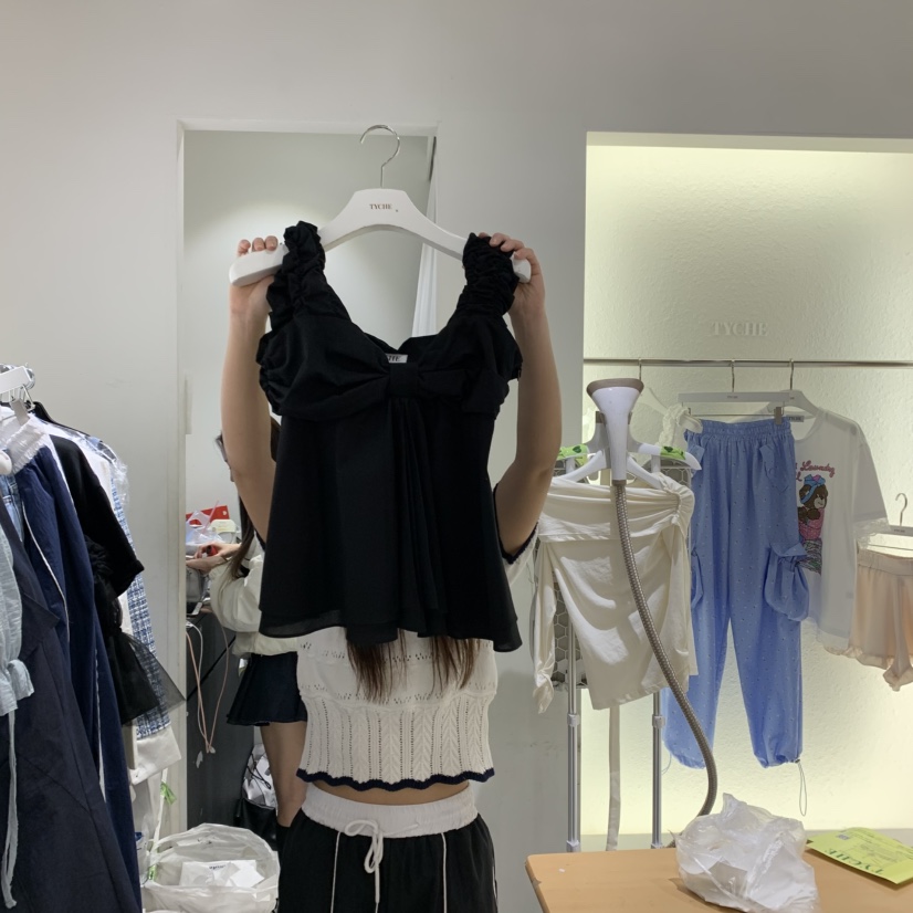 TYCHE韓國直郵㊣女裝新款熱賣時尚人氣推薦休閑25春夏吊帶背心TYCHE吊帶/背心圖色2