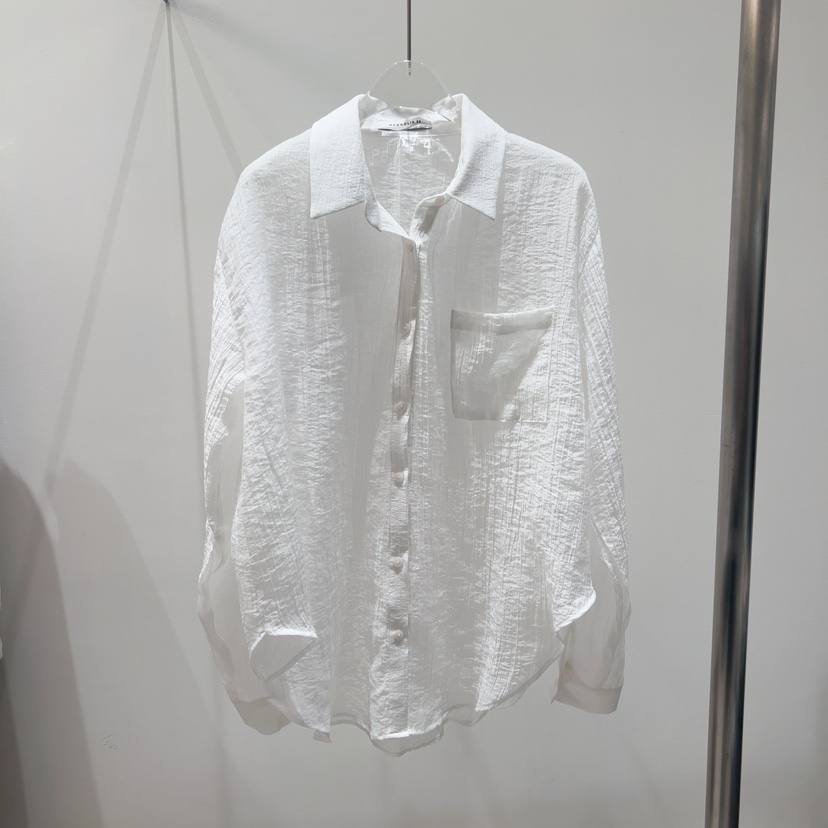 MAGNOLIA36-P韓國直郵㊣東大門實拍女裝新品人氣襯衫蕾絲衫透明MAGNOLIA36-P襯衫/蕾絲衫圖色1