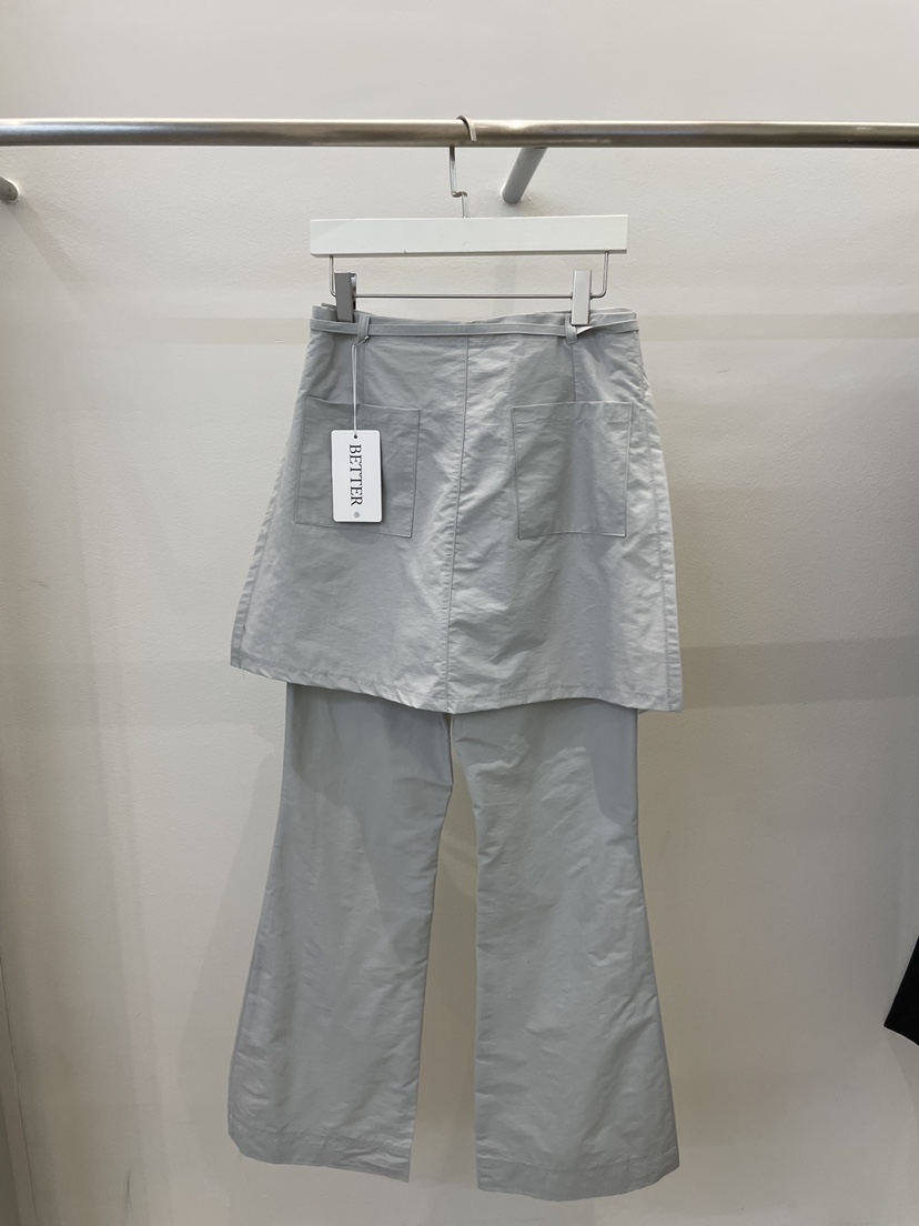 BETTER直郵韓國代購㊣女裝新品時尚25春夏人氣推薦裙褲含腰繩BETTER裙褲