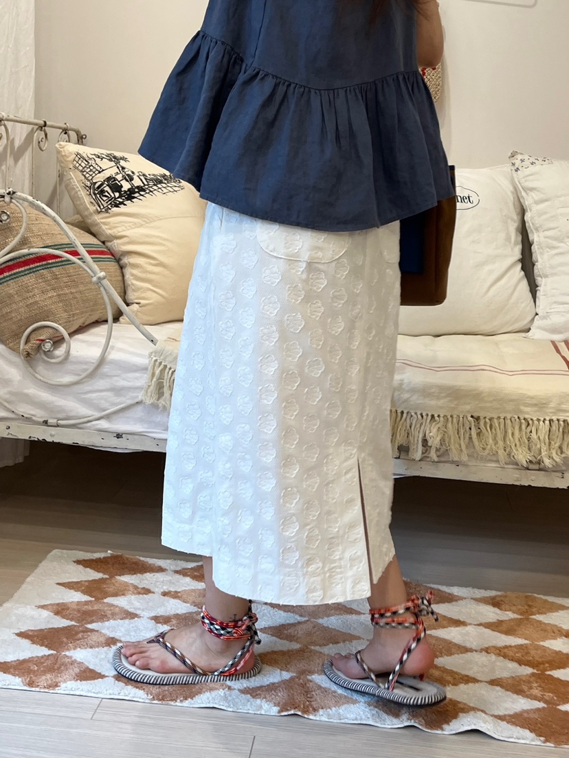 AT NOTE韓國㊣直郵東大門代購女裝新款休閑推薦時尚長裙刺繡AT NOTE長裙