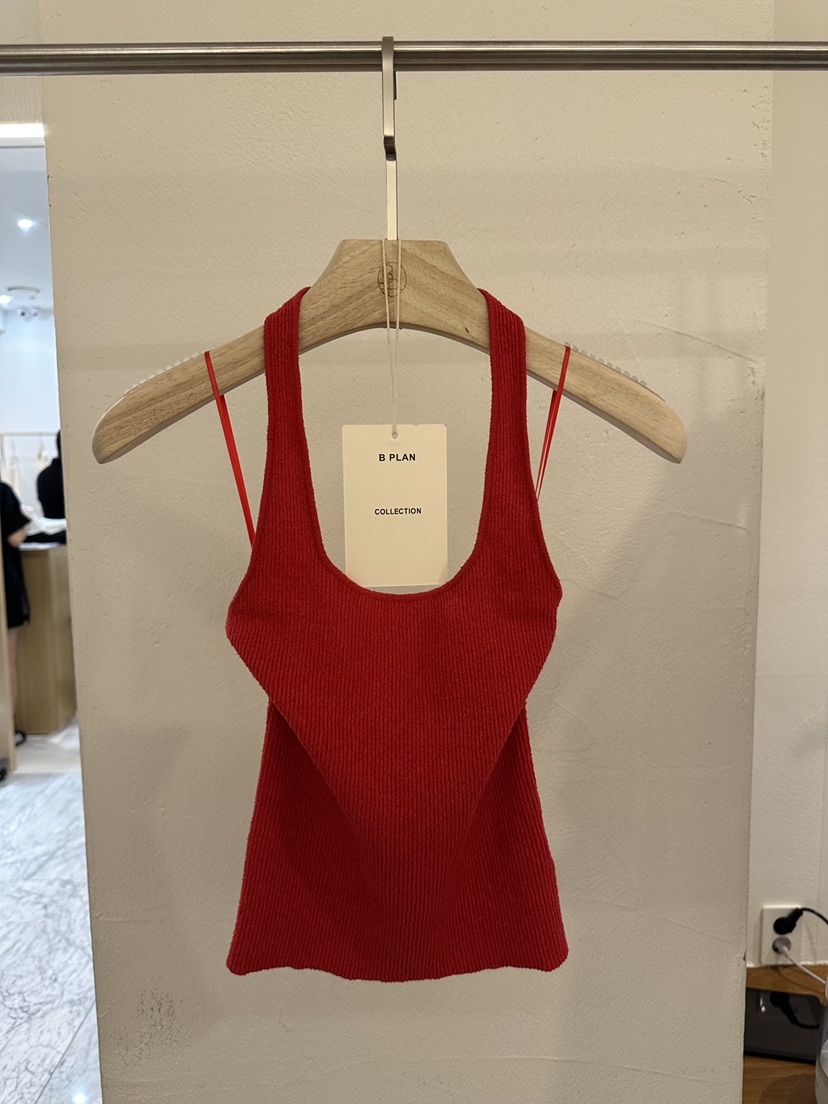 BPLAN韓國直郵㊣女裝新品時尚人氣休閑熱賣推薦25春夏吊帶背心BPLAN吊帶/背心圖色2