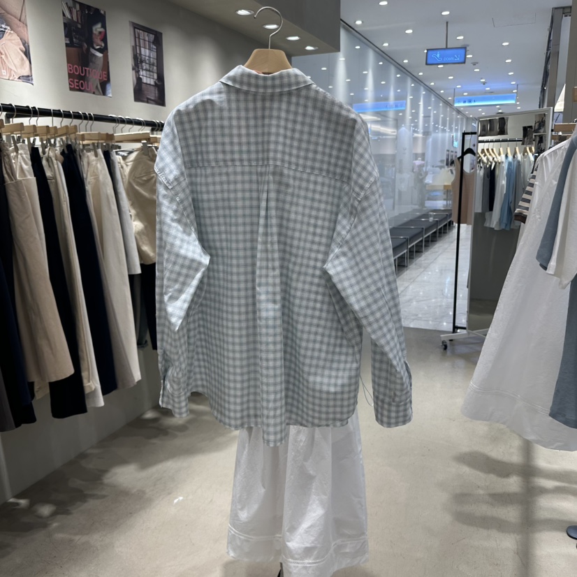 BOUTIQUE SEOUL-P韓國直郵㊣女裝新品時尚熱賣襯衫蕾絲衫But ton/BOUTIQUE SEOUL襯衫/蕾絲衫