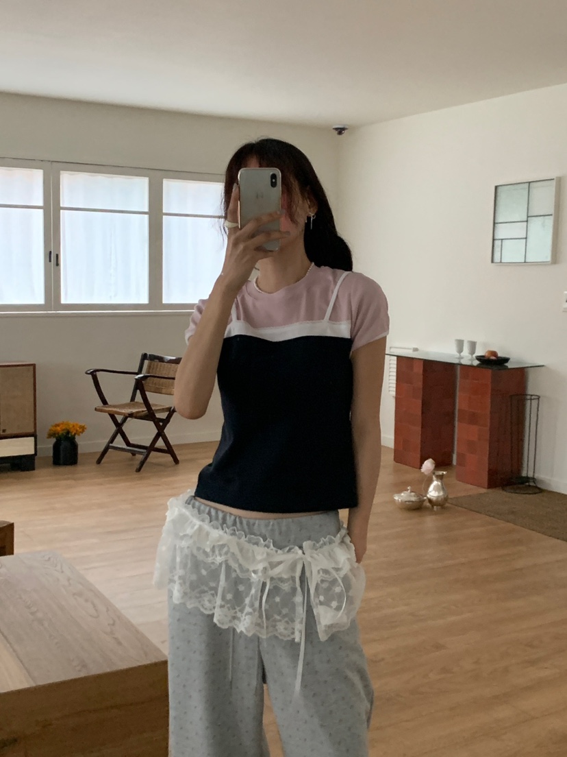 MORE THAN-P韓國直郵㊣東大門實拍女裝新款時尚熱賣25春夏T恤MORE THANT恤