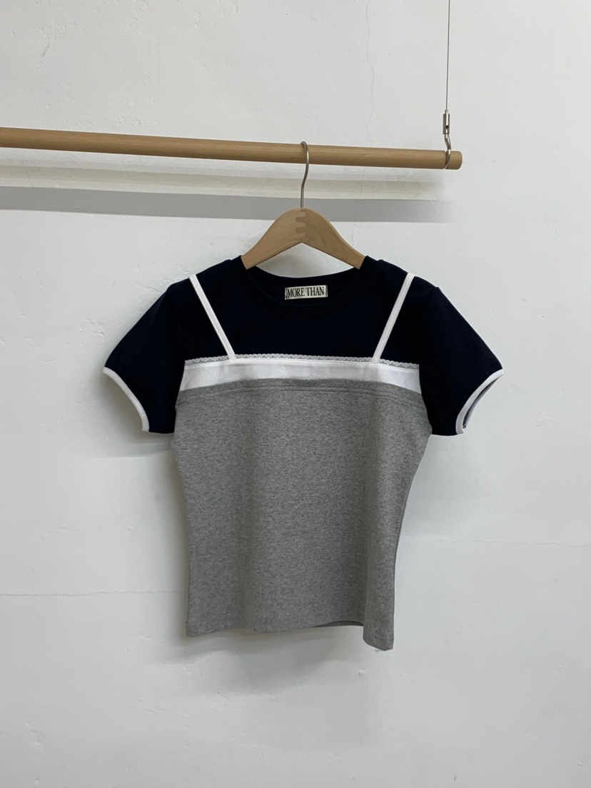 MORE THAN-P韓國直郵㊣東大門實拍女裝新款時尚熱賣25春夏T恤MORE THANT恤圖色3