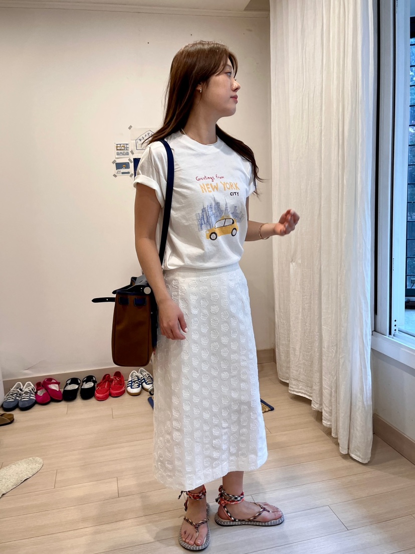 AT NOTE韓國直郵㊣東大門實拍女裝新款時尚休閑熱賣25春夏T恤AT NOTET恤