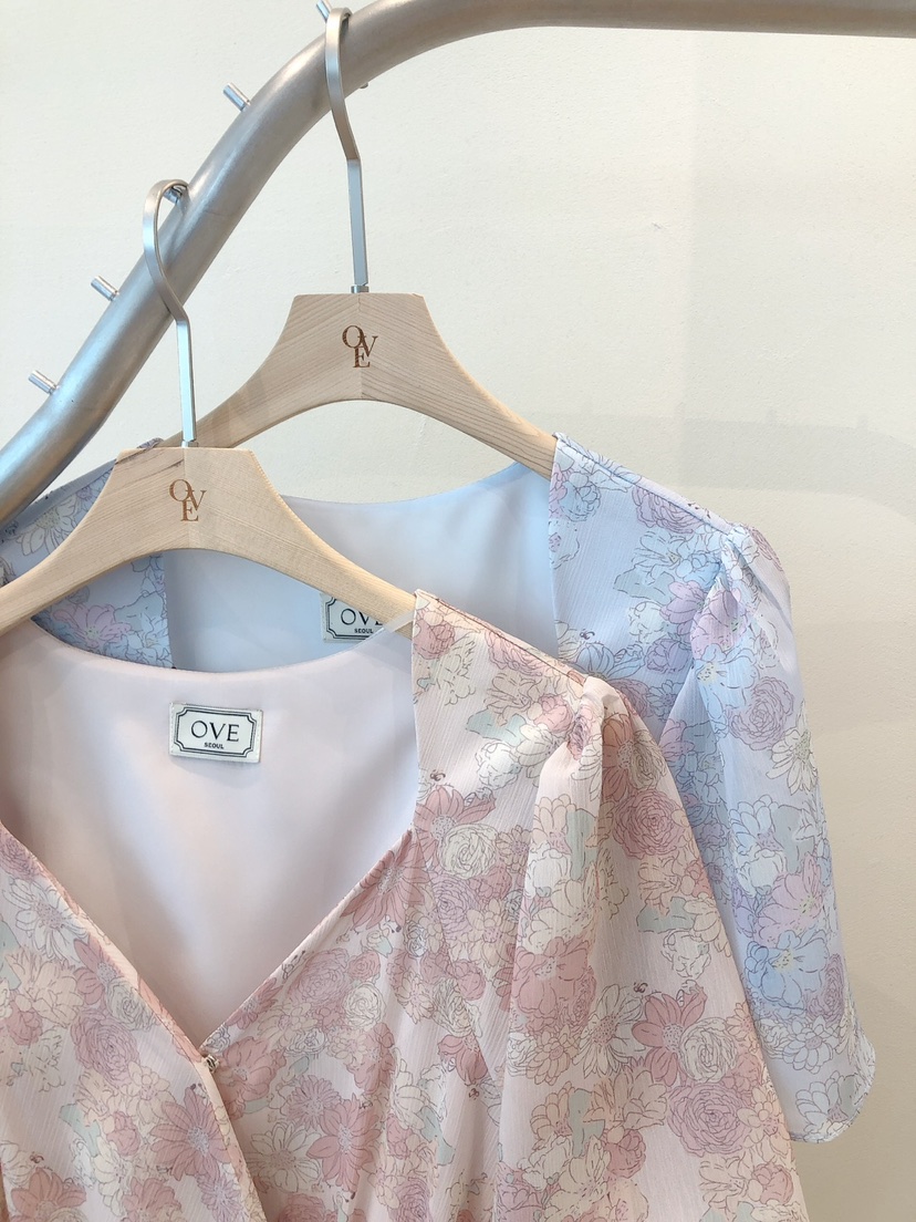 OVE韓國直郵㊣東大門實拍女裝新款休閑人氣熱賣時尚25春夏連衣裙OVE連衣裙