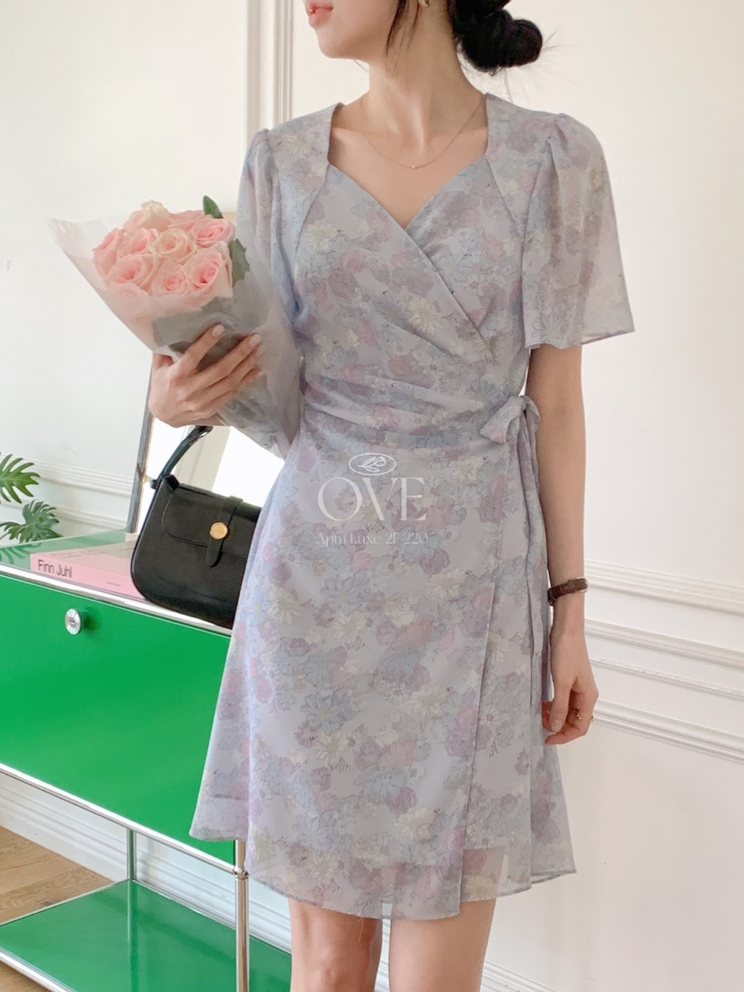 OVE韓國直郵㊣東大門實拍女裝新款休閑人氣熱賣時尚25春夏連衣裙OVE連衣裙