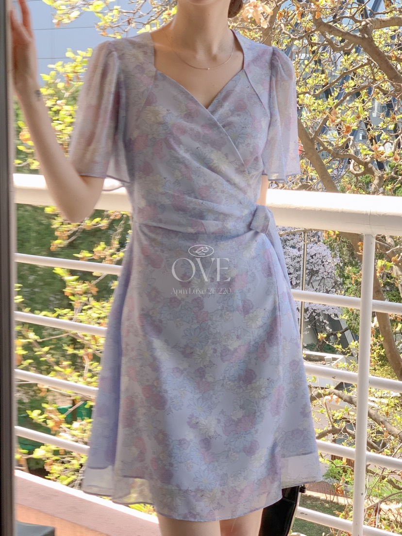 OVE韓國直郵㊣東大門實拍女裝新款休閑人氣熱賣時尚25春夏連衣裙OVE連衣裙