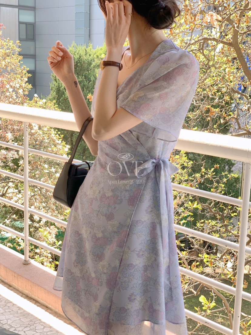 OVE韓國直郵㊣東大門實拍女裝新款休閑人氣熱賣時尚25春夏連衣裙OVE連衣裙