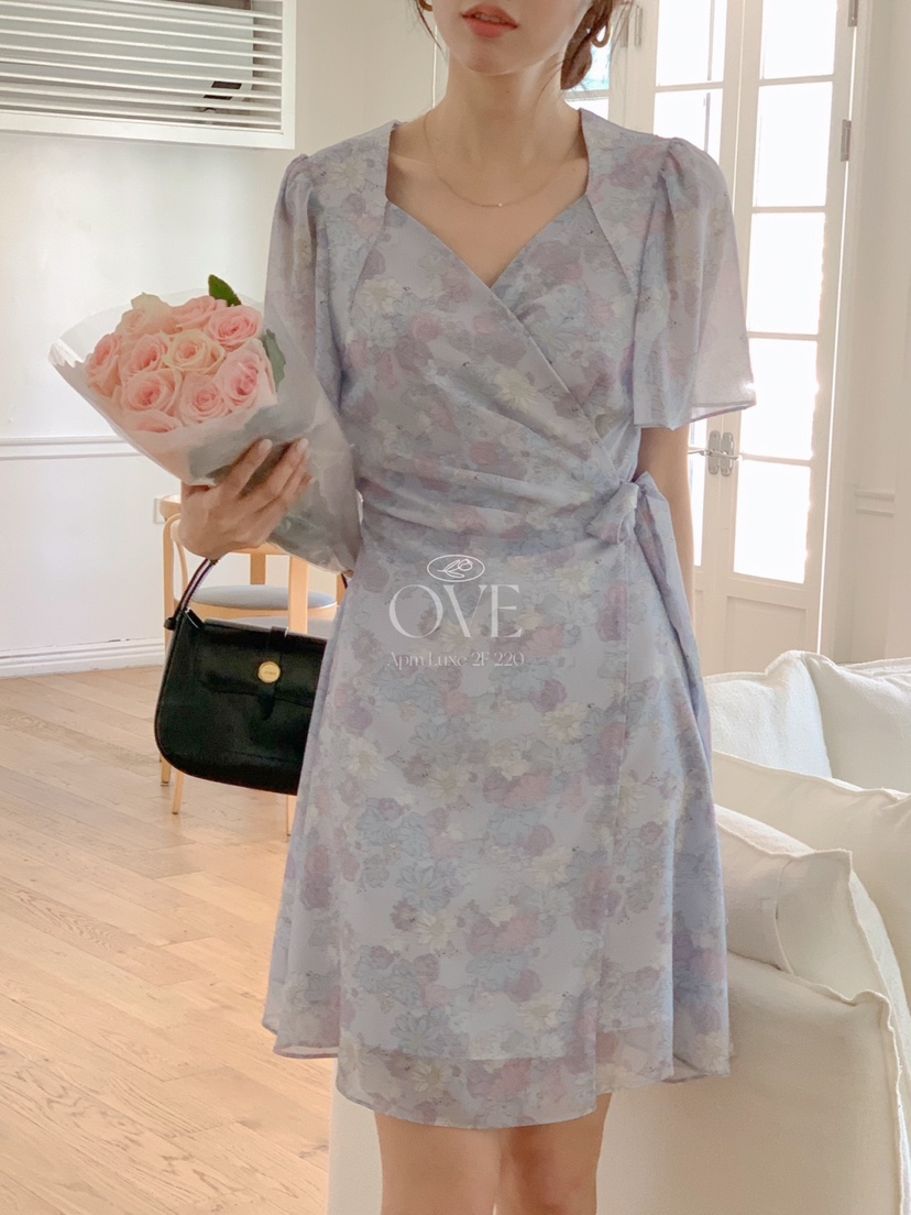 OVE韓國直郵㊣東大門實拍女裝新款休閑人氣熱賣時尚25春夏連衣裙OVE連衣裙