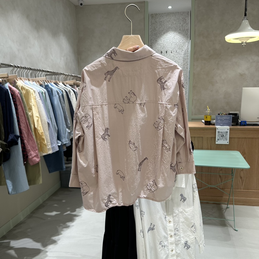 DELI JENNY直郵韓國代購㊣女裝新款時尚人氣休閑襯衫蕾絲衫DELI JENNY襯衫/蕾絲衫